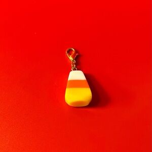 Candy Corn Badge Reel Charm